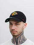 Бейсболка 47 BRAND арт. H-FSVNF04RPF-BK Chicago Blackhawks NHL (черный)